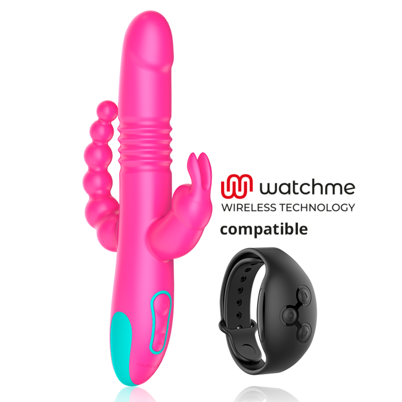 Happy Loky Donald Triple Stimulation: Anal, G-Spot & Clitoral Watchme Wireless Technology Compatible