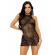 Leg Avenue Rhinestone Halter Mini Dress One Size - Black