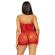 Leg Avenue Rhinestone Halter Mini Dress One Size - Red