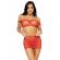 Leg Avenue Three Pieces Set Top, Mini Skirt & String One Size - Red