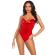 Leg Avenue Sequin Boned Bodysuit Red