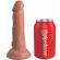 King Cock Elite 6 Inch Dual Density Vibrating Cock Flesh Brown