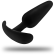 Black&silver - Hansel Silicone Loop Anal Plug Size S