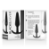 Black&silver - Kael Silicone Loop Anal Plug Size M