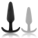 Black&silver - Kael Silicone Loop Anal Plug Size M