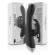 Black&silver - Adam Stimulating Vibe Silicone Rechargeable Black