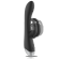 Black&silver - Adam Stimulating Vibe Silicone Rechargeable Black