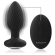 Black&silver - Wells Anal Plug Silicone Remote Control