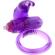 Rabbit Silicone Vibrating Cockring Purple