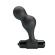 Mr Play - Silicone Vibrating Anal Plug Black