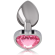 Intense - Metal Aluminum Anal Plug Heart Pink Size S