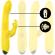 Intense - Iggy Multifunction Rechargeable Vibrator Up & Down With Clitoral Stimulator Yellow