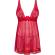 Obsessive - Lacelove Babydoll & Thong Red