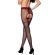 Passion - Tiopen 019 Stocking BLACK/RED 1/2 (20 Den)