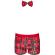 Obsessive - Ms Merrilo Boxer Shorts & Bow Tie XXL/XXXL