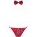 Obsessive - Ms Merrilo Thong & Bow Tie One Size