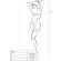 Passion - BS100 Bodystocking White One Size