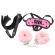 Ohmama Fetish Bondage 3 Pieces Set Cuffs Eyemask and Whip