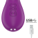 Intense - Apolo Rechargeable Multifunction Vibrator 7 Vibrations With Swinging Motion Purple