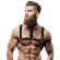 Fetish Submissive Attitude - Chest Harness With Collar Adjustable Eco Leather Men