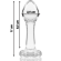 Nebula Series By Ibiza - Model 2 Anal Plug Borosilicate Glass 11 X 3.5 CM Clear