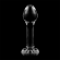 Nebula Series By Ibiza - Model 2 Anal Plug Borosilicate Glass 11 X 3.5 CM Clear