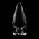 Nebula Series By Ibiza - Model 4 Anal Plug Borosilicate Glass 11 X 5 CM Clear