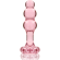 Nebula Series By Ibiza - Model 1 Anal Plug Borosilicate Glass 10.7 X 3 CM Pink