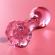 Nebula Series By Ibiza - Model 2 Anal Plug Borosilicate Glass 11 X 3.5 CM Pink