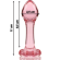 Nebula Series By Ibiza - Model 2 Anal Plug Borosilicate Glass 11 X 3.5 CM Pink