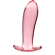 Nebula Series By Ibiza - Model 5 Anal Plug Borosilicate Glass 12.5 X 3.5 CM Pink