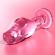 Nebula Series By Ibiza - Model 6 Anal Plug Borosilicate Glass 12.5 X 4 CM Pink