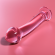 Nebula Series By Ibiza - Model 11 Dildo Borosilicate Glass 16 X 3 CM Pink