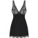 Obsessive - Luvae Babydoll & Thong Black XS/S