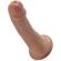 King Cock - Realistic Penis 15 CM Caramel