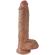 King Cock - Realistic Penis With Balls 19.8 CM Caramel