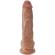 King Cock - Realistic Penis With Balls 19.8 CM Caramel