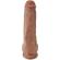 King Cock - Realistic Penis With Balls 22.6 CM Caramel