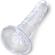 King Cock Clear - Realistic Penis 15.5 CM Transparent