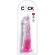 King Cock Clear - Realistic Penis 19.7 CM Pink