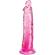 King Cock Clear - Realistic Penis 19.7 CM Pink