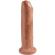 King Cock - Uncut Realistic Penis 17.8 CM Caramel