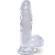 King Cock Clear - Realistic Penis With Balls 10.1 CM Transparent