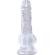 King Cock Clear - Realistic Penis With Balls 10.1 CM Transparent