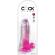 King Cock Clear - Realistic Penis With Balls 15.2 CM Pink