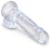 King Cock Clear - Realistic Penis With Balls 15.2 CM Transparent