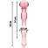 Nebula Series By Ibiza - Model 13 Dildo Borosilicate Glass 18 X 3.5 CM Pink