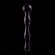 Nebula Series By Ibiza - Model 13 Dildo Borosilicate Glass 18 X 3.5 CM Pink