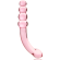 Nebula Series By Ibiza - Model 14 Dildo Borosilicate Glass 18.5 X 3 CM Pink