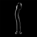 Nebula Series By Ibiza - Model 18 Dildo Borosilicate Glass 18.5 X 3.5 CM Clear